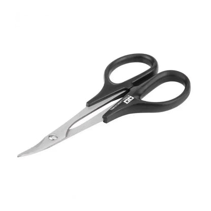 TAMIYA 74005 Stainless Steel RC Scissors – Curved Body Shell Cutting Tool for RC Cars, Boats & Model Crafting