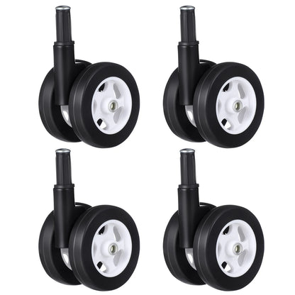 4-Piece Baby Stroller Wheel Set - Quiet Smooth Replacement Casters for Infant Walkers