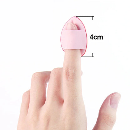 5/10PCS Mini Finger Puff Sponges – Small Air Cushion Makeup Applicators for Foundation & BB Cream