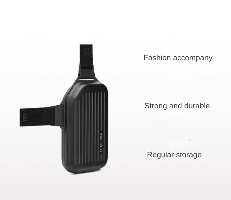 2025 RMWA Light Luxury Single-Shoulder Crossbody Bag — Vertical Aluminum-Magnesium Alloy Travel Bag, Silver Stylish Luggage