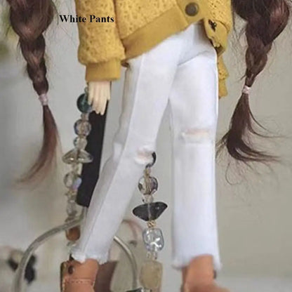 Casual DIY Doll Clothes — Handmade Cute T-Shirt, Vest & Jeans Outfit for Licca OB24/26/27 Dolls