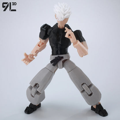 9L3D Printed Anime Action Figures — Jujutsu Kaisen Sukuna, Yuji, Yuta, Satoru Gojo Movable Mannequin Toys