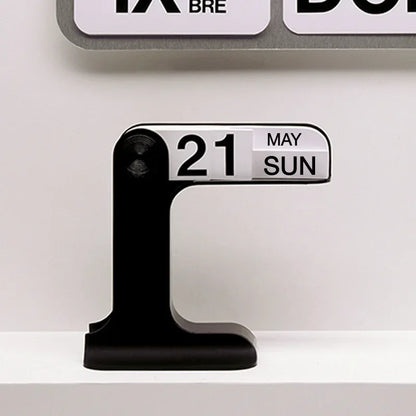 INS Design Desktop Flipping Calendar 2025-2024 – Creative Modern Office & Living Room Decor