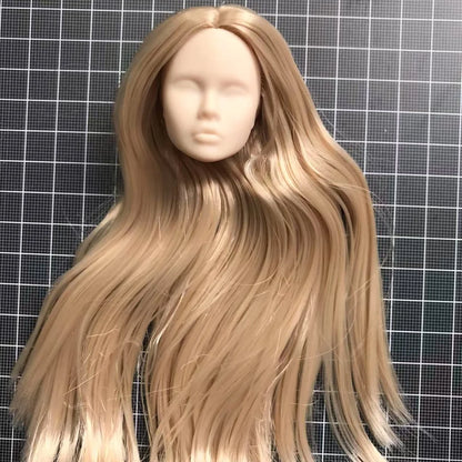 Poppy Blank Face Doll Heads — 1/6 DIY Crafting Parts in Super White, Coffee, Pink & Beige Skin for Doll Making