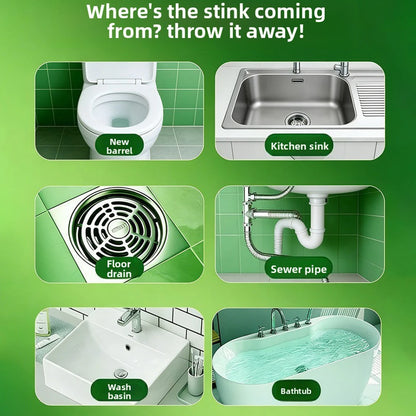 Scented Drain Cleaner Gel - Odor-Removing Freshener for Kitchen and Bathroom Sinks