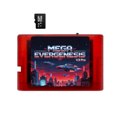 Mega EverDrive V3 Pro Game Cartridge - 3000-in-1 Flash Card for Sega Genesis Mega Drive with 4GB TF Card