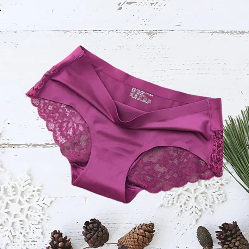 Seamless Women's Comfort Lace Briefs Set – Hollow Out Low Rise Sport Panties | Soft Lingerie for Women