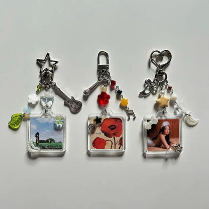 Handmade Album Lamp Keychains – Trendy Y2K Aesthetic Accessories