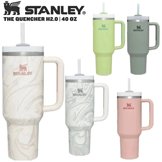 Stanley Quencher H2.0 30/40oz: FlowState Stainless Steel Vacuum Insulated Tumbler with Lid and Straw - Cold & Warm Water