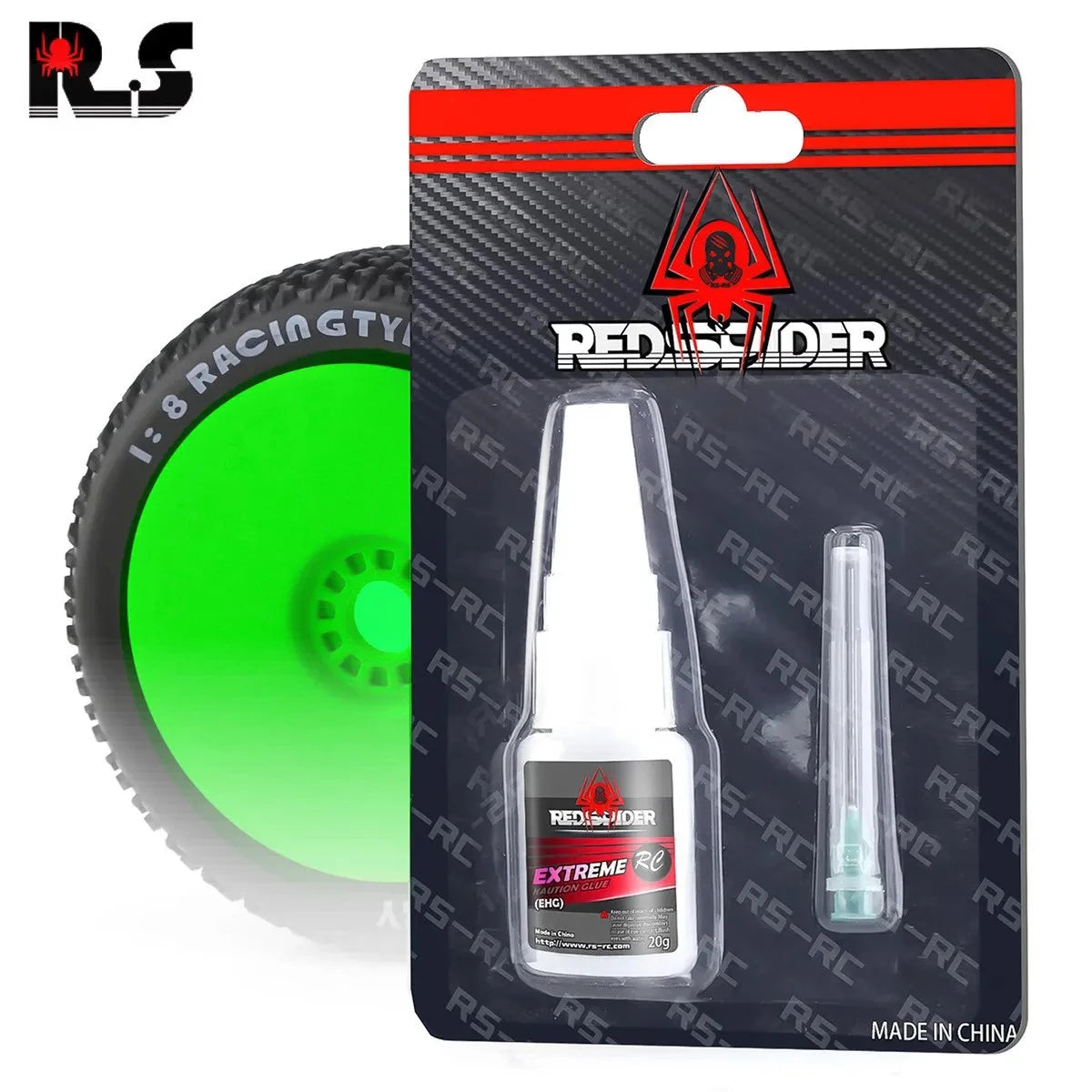 RC Car Tire Glue — 20g Instant Adhesive for Racing, Off-Road, Bigfoot & Buggy Tires, Universal Strong Bond