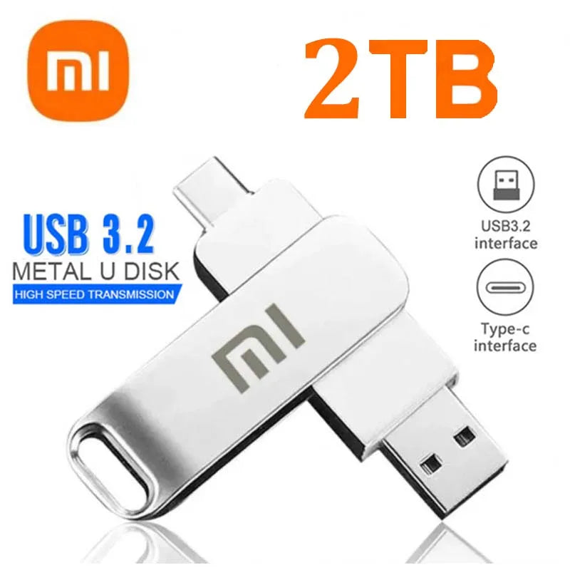 Xiaomi 16TB USB 3.2 Flash Drive — High-Speed Waterproof Type-C 2-in-1 Storage for Mobile & PC