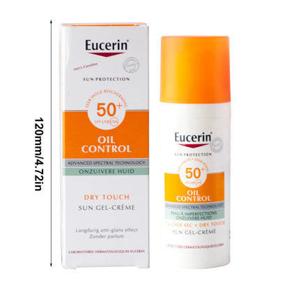 Eucerin Sun Age Defense SPF 50 Face Sunscreen Lotion – Hypoallergenic & Fragrance-Free with Hyaluronic Acid, 50ml