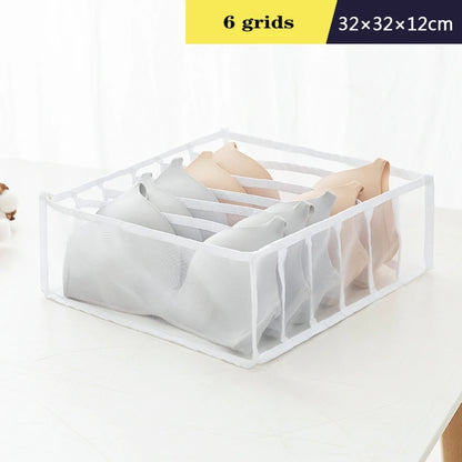 Organizer Storage Boxes for Panties & Socks – Wardrobe Divider for Pants, Underwear, Bras, Jeans & Clothes