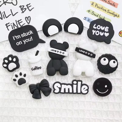19PCS Little Bear PVC Shoe Charms – Animal Decorations for Clogs & Sandals, Party & Christmas Gifts
