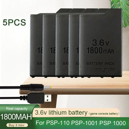 1800mAh Replacement Battery for Sony PSP 1000 – 3.6V Li-ion Rechargeable Battery for PlayStation Portable