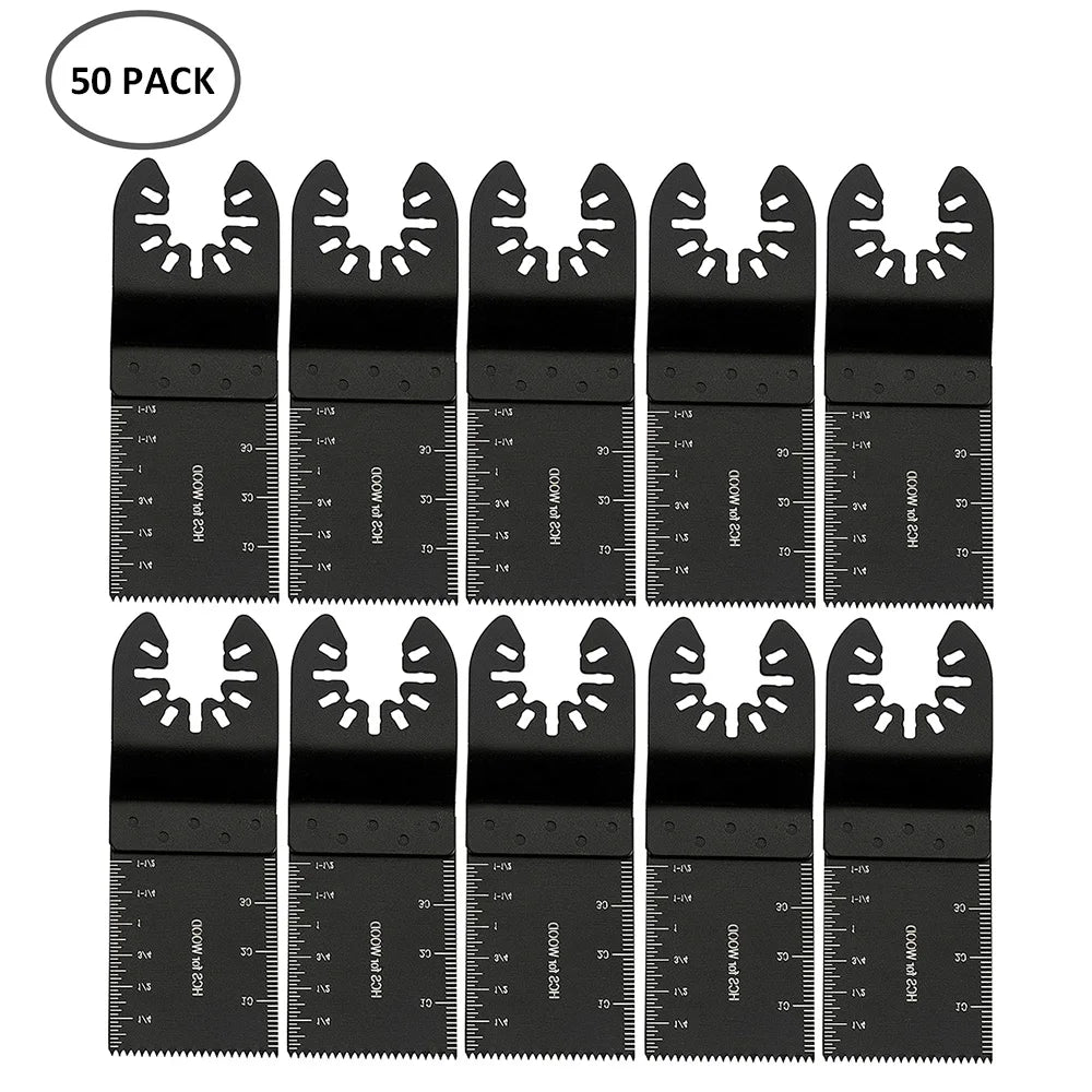 Universal Oscillating Saw Blades - 5-60PCS Multi Tool Cutting Blades with Scale for Wood, Dremel, Milwaukee & DIY Projects