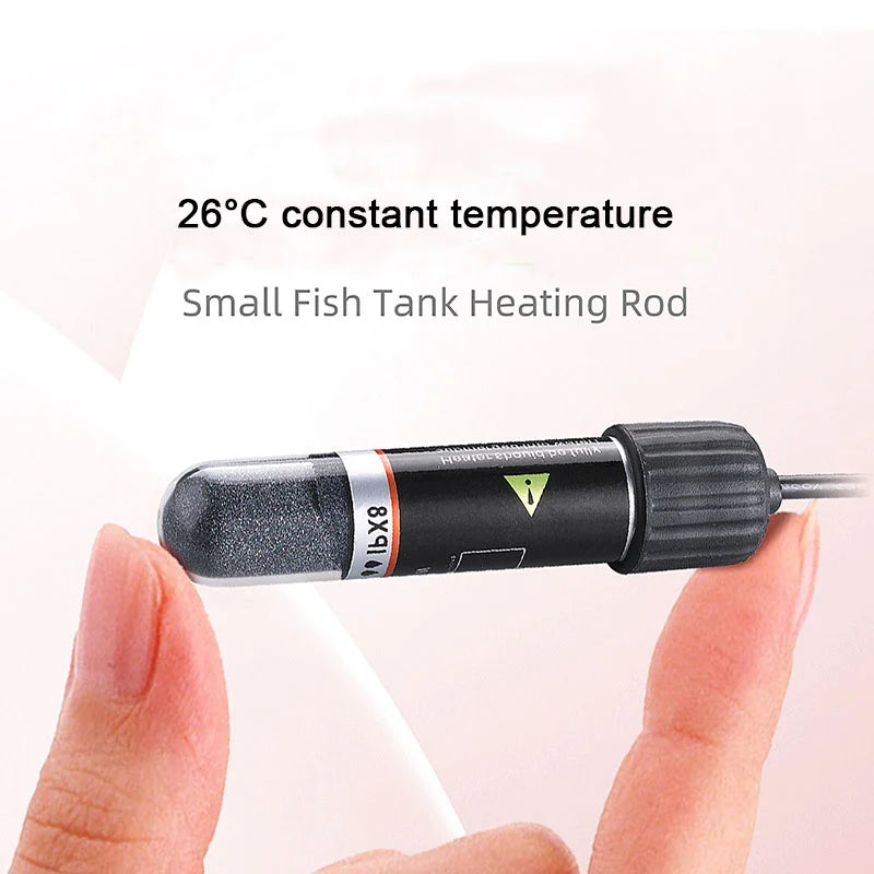 USB Mini Aquarium Heating Rod – 10W Submersible Thermostat Heater for Small Fish Tanks, 26°C Constant Temperature