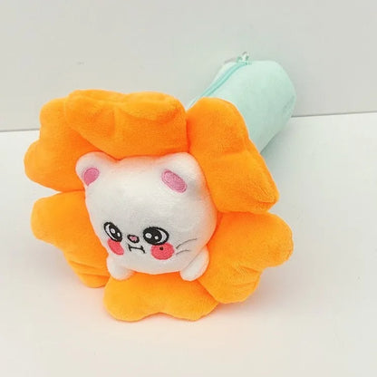 310style Skzoo Plush Pencil Case – Kawaii Kpop Stray Wolf Stuffed Animal Toy, Cartoon Plush Doll for Kids Gift