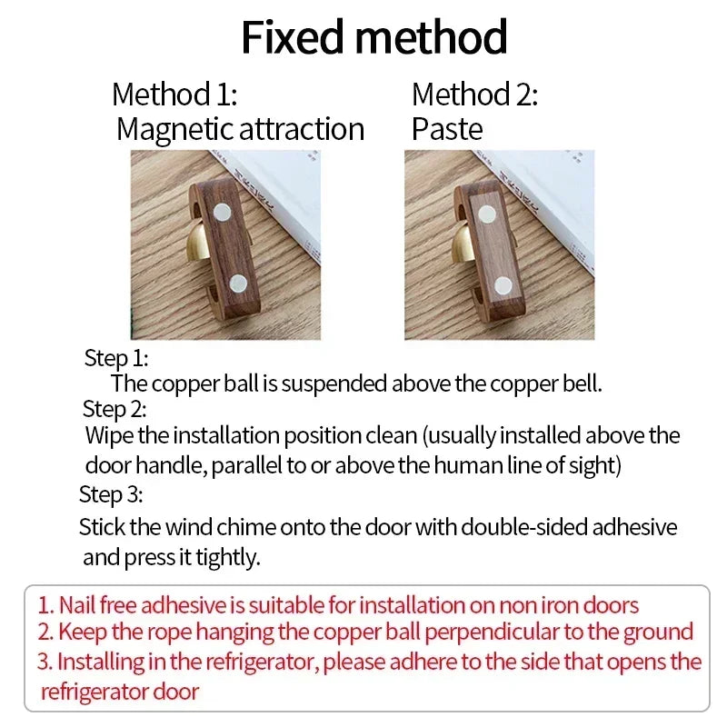 Wooden  Wind Chime Door Bell – Home & Room Decor, Front Door Reminder Bell