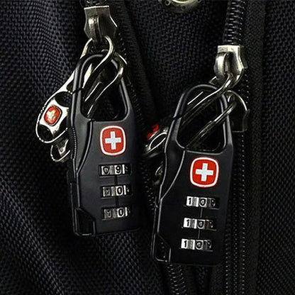 1-5PCS Portable Alloy Lock Padlock | Outdoor Travel Luggage, Zipper, Backpack & Handbag Anti-Theft Combination Code Lock