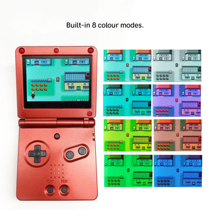 HISPEEDIDO V5 Laminated GBA IPS Backlight Screen Kit — Easy Install with Shell for GameBoy Advance SP, No Cutting Needed