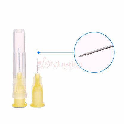 100pcs 32G Disposable Syringe Needles (4mm, 6mm, 8mm, 13mm) - Painless Small Needle Irrigator & Eyelid Tool Parts