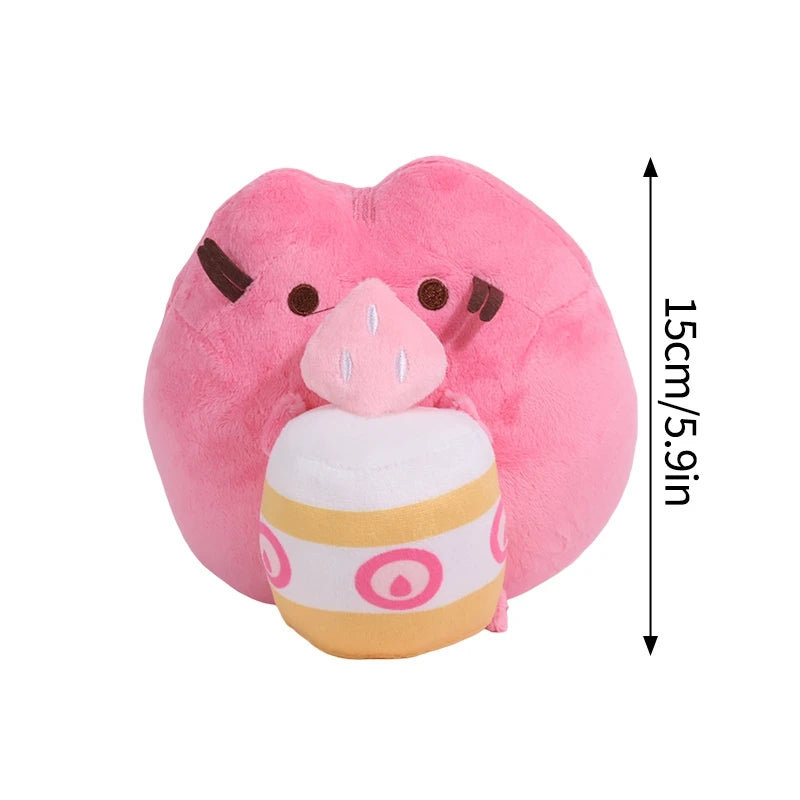 Pusheen Cat Figure and Plush Pillow - Cute Anime Desk Decor, Fluffy Cushion Ornament, Birthday Gift for Cat Lovers and Pusheen Fans