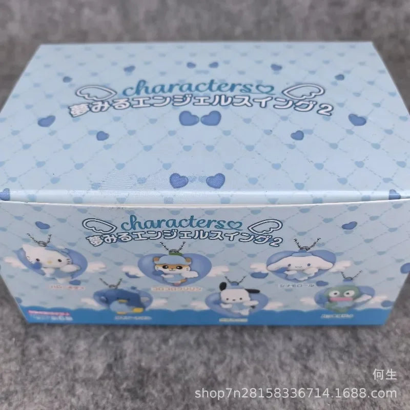 Sanrio Blind Box Anime Figure Pendant – Hello Kitty, Cinnamoroll & Pochacco Angel-Shaped Doll Model Kids Collectible Gift