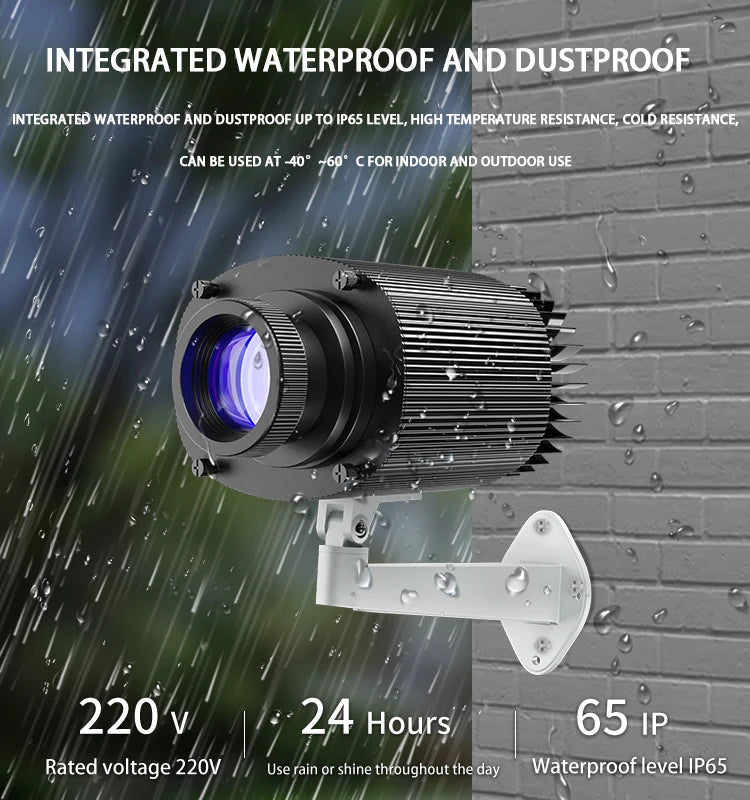 Square Water Ripple Projector Light – Dynamic Ripple Effect LED Logo Projection Lamp for Indoor, Outdoor, Corridor & Atmosphere Lighting Waterproof Decorative Light