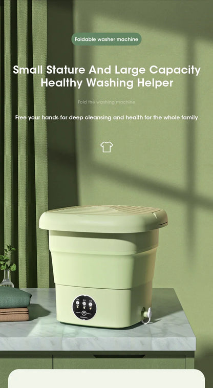 Portable Mini Washing Machine – 4.5L Washer for Socks, Underwear & Panties, Travel & Dorm Use, EU/US/UK/AU Plug