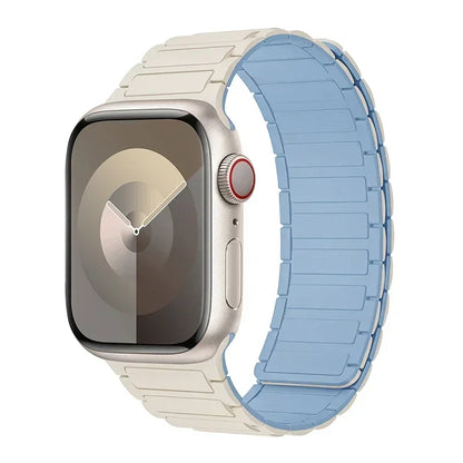 Magnetic Silicone Loop Strap for Apple Watch — 38mm-49mm iWatch Series 3-9 & SE Ultra 2