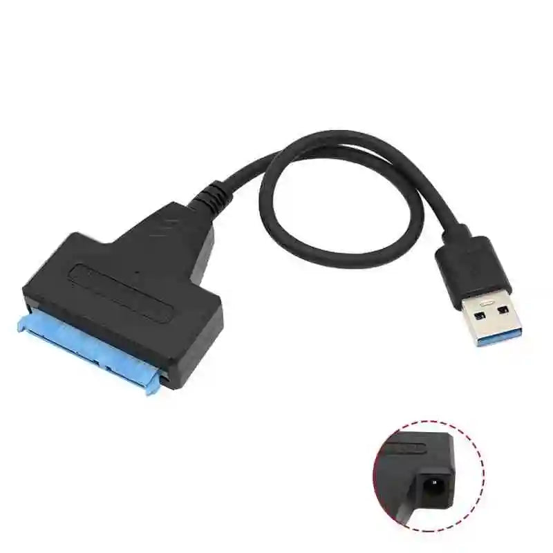 SATA to USB 3.0 Adapter Cable for 2.5 Inch HDD SSD - SATA III 22 Pin Hard Drive Connector with 6Gbps Data Transfer