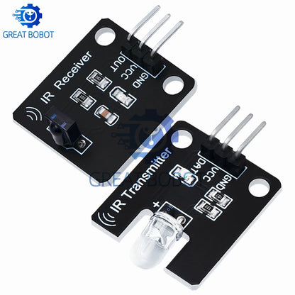 BS 1Set IR Infrared Transmitter & Receiver Module – 38kHz Digital Sensor with Remote Control for Arduino