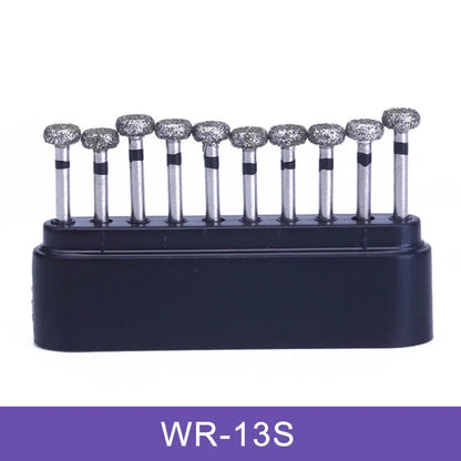 AZDENT Dental Diamond Burs Kit – Multiple Models with Black Storage Box for High-Speed Handpiece