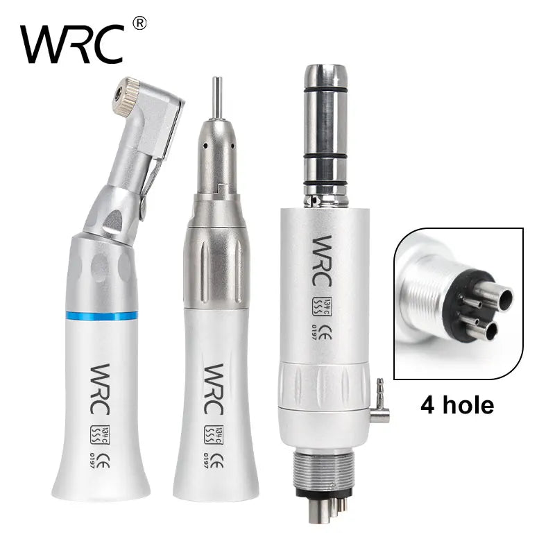 Dental Slow Speed Handpiece — Straight Contra Angle for Air Turbine, Micromotor Polishing & Lab Equipment