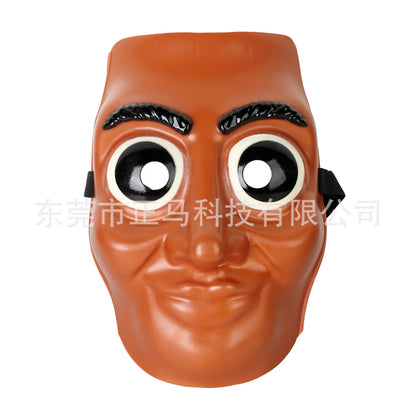 Italian Brainrot Tung Halloween Face Mask — Funny Anime Cosplay Party Accessory