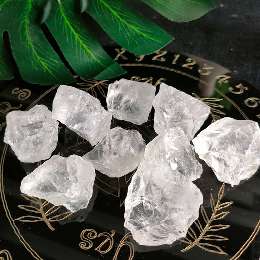 2.5–3.5cm Natural Clear Quartz Raw Crystal Stones – Healing Rough Quartz for Reiki, Meditation & Spiritual Energy Therapy