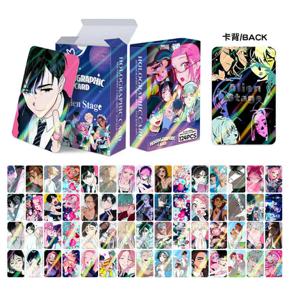 124PCS Alien Stage Holographic LOMO Cards & Stickers - Collectible Fan Gift Set Featuring Luka, Hyuna & Ivan