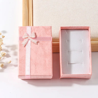 7x7cm Black Square Plaid Jewelry Box for Women – Necklace, Bracelet, Earrings, Ring Gift Organizer