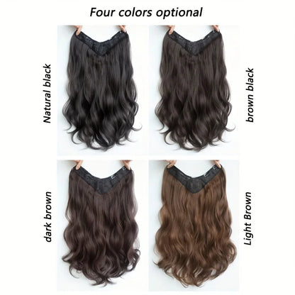 Invisible Long Wave Synthetic Hair Extensions – Fuller, Natural-Looking Strands for a Confident Hairstyle Design