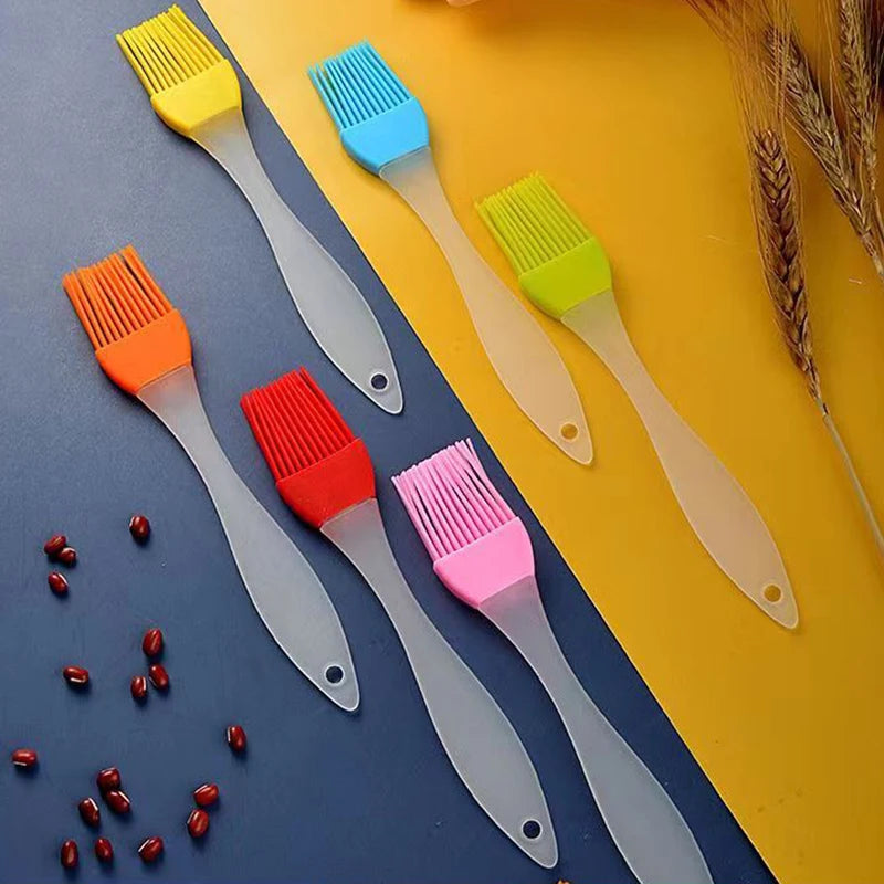 Versatile Disassemblable Silicone Pastry & Baking Brush Set - Perfect for Flour, Cakes, Barbecue, and More!