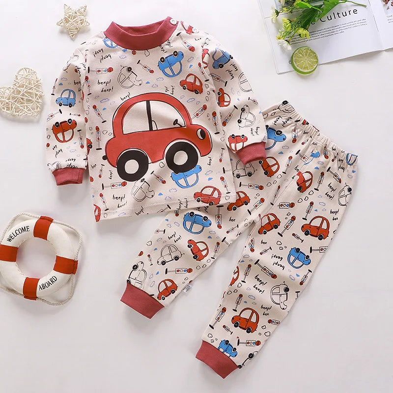 Spring Baby Girl Clothes Set – Cotton Minnie Toddler Tops & Pants, Soft Newborn Infant Outfit