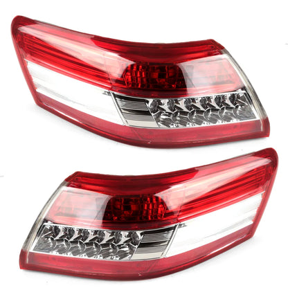 Toyota Camry 2010–2011 Rear Outer Tail Light Assembly - Red Clear Turn Signal & Brake Stop Lamp