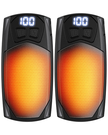 Rechargeable Hand Warmers 2-Pack – 3000mAh Each, Fast-Heating Portable Electric Pocket Heater for Outdoor Camping