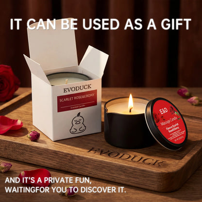 Massage Oil Candle – Aromatherapy Stress Relief Scented Candle for Skin Moisturizing & Spa Relaxation Luxury Home Wellness Candle