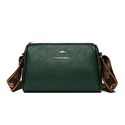 Women’s Soft Leather Shoulder Bag – Luxury Designer Vintage Crossbody & Messenger Handbag