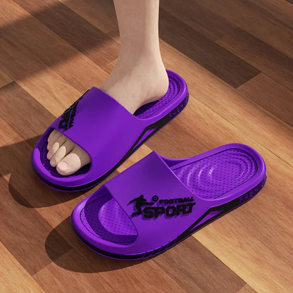 2025 Men’s Summer Slippers – Soft PVC Outdoor Sports Sandals, Thick Anti-Slip Cool Beach & Home Slides