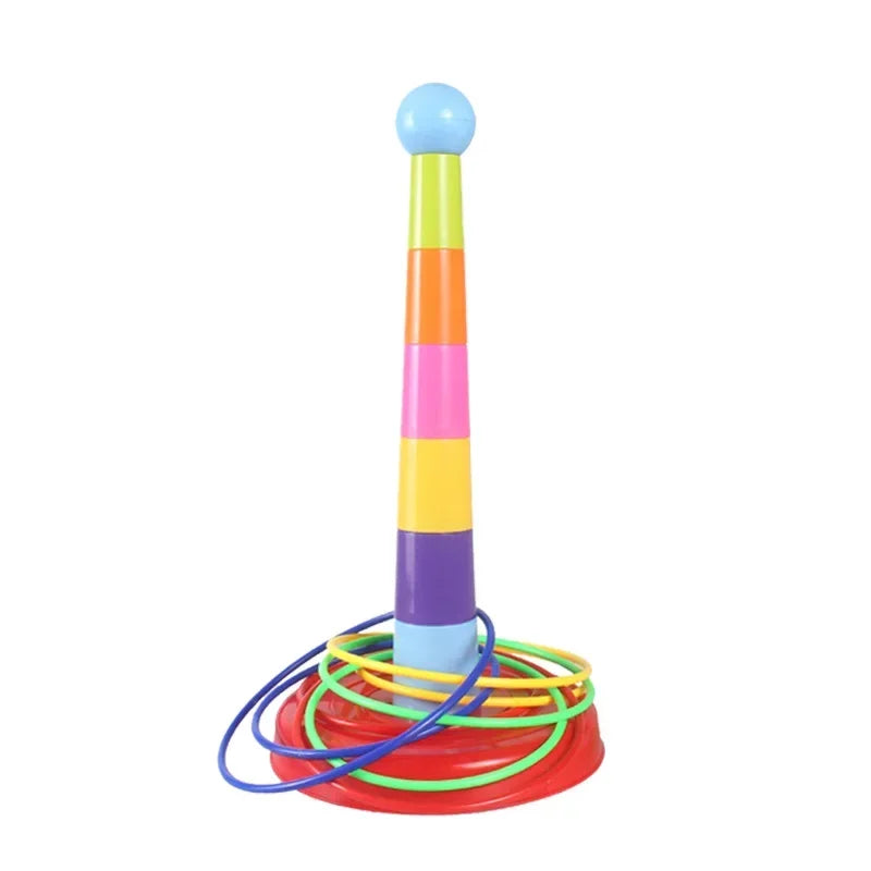 Kids Throw Ring Stacking Circle Game Toy – Interactive Indoor & Outdoor Parent-Child Educational Early Learning Fun Gift