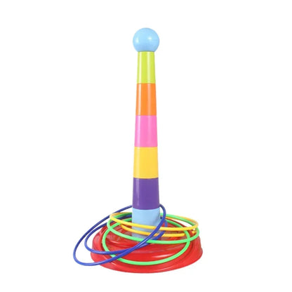 Kids Throw Ring Stacking Circle Game Toy – Interactive Indoor & Outdoor Parent-Child Educational Early Learning Fun Gift