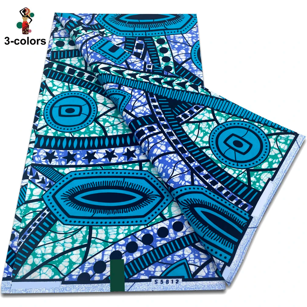 2026 Original African Wax Print Fabric - 100% Cotton Nigerian Ankara Batik Soft Pagne Material